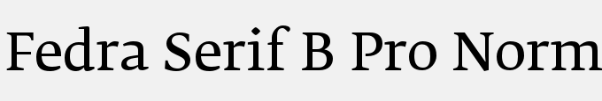 Fedra Serif B Pro Normal