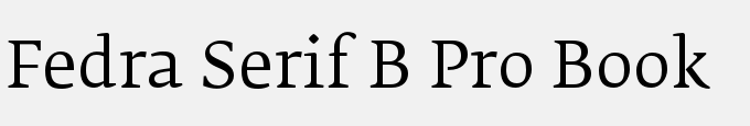Fedra Serif B Pro Book