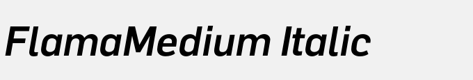 Flama-Medium Italic