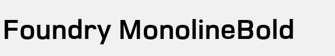 Foundry Monoline-Bold