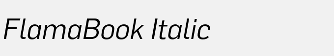 Flama-Book Italic