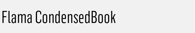 Flama Condensed-Book