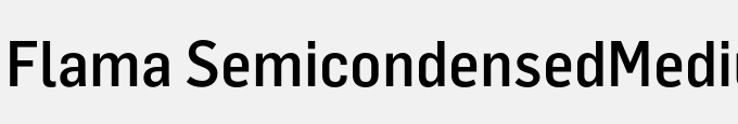 Flama Semicondensed-Medium