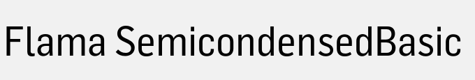 Flama Semicondensed-Basic
