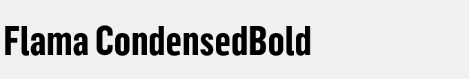 Flama Condensed-Bold