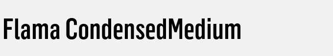 Flama Condensed-Medium