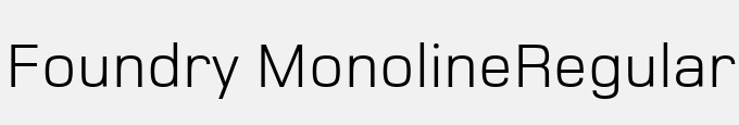 Foundry Monoline-Regular