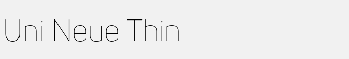 Uni Neue Thin