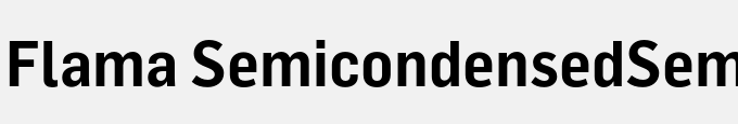 Flama Semicondensed-Semibold