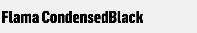 Flama Condensed-Black