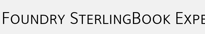 Foundry Sterling-Book Expert