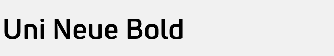 Uni Neue Bold
