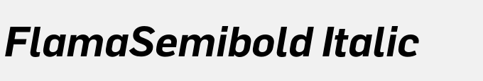 Flama-Semibold Italic