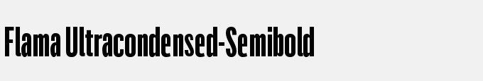 Flama Ultracondensed-Semibold