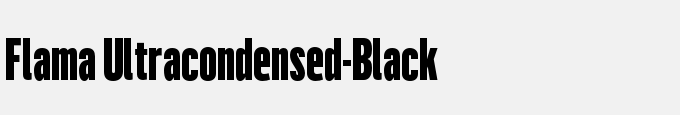 Flama Ultracondensed-Black
