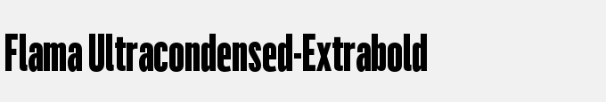Flama Ultracondensed-Extrabold