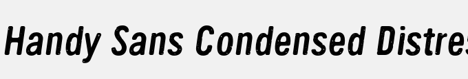Handy Sans Condensed Distressed Oblique