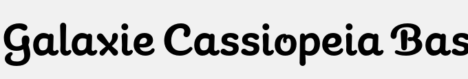 Galaxie Cassiopeia Basic-Bold