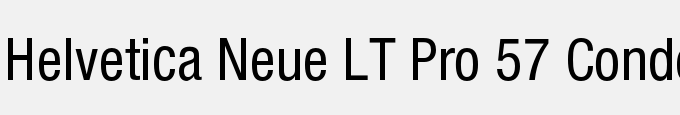 Helvetica Neue LT Pro 57 Condensed
