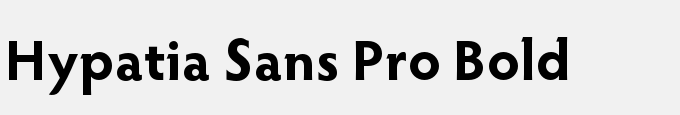 Hypatia Sans Pro Bold