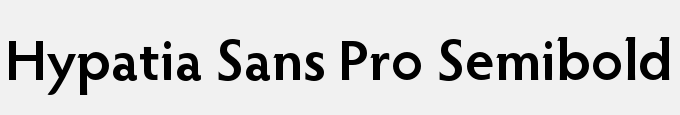 Hypatia Sans Pro Semibold