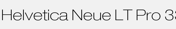 Helvetica Neue LT Pro 33 Thin Extended