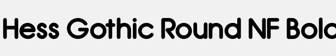 Hess Gothic Round NF Bold