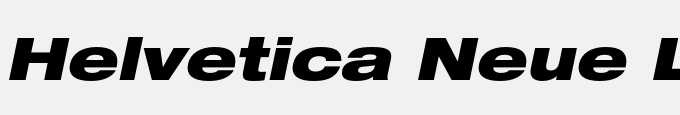 Helvetica Neue LT Pro 93 Black Extended Oblique