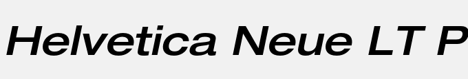 Helvetica Neue LT Pro 63 Medium Extended Oblique