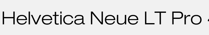 Helvetica Neue LT Pro 43 Light Extended
