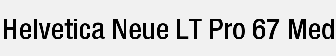 Helvetica Neue LT Pro 67 Medium Condensed