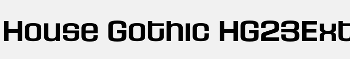 House Gothic HG23Ext BOLD2