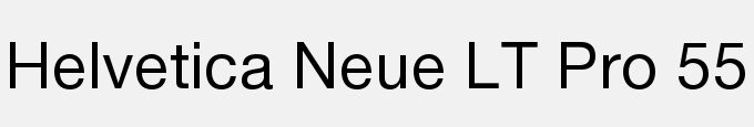 Helvetica Neue LT Pro 55 Roman