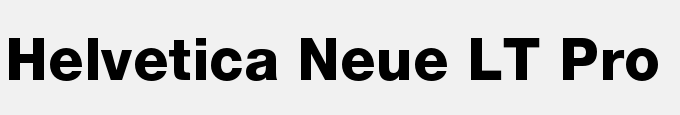 Helvetica Neue LT Pro 85 Heavy