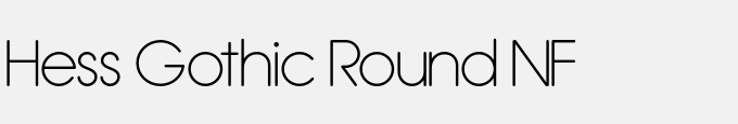 Hess Gothic Round NF