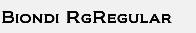 Biondi Rg-Regular
