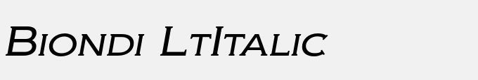 Biondi Lt-Italic