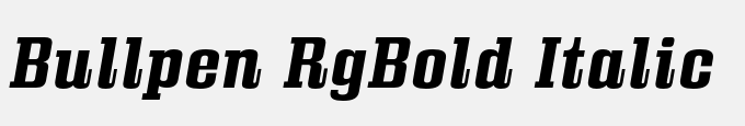 Bullpen Rg-Bold Italic