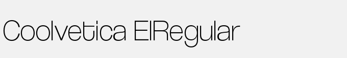 Coolvetica El-Regular