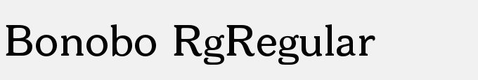 Bonobo Rg-Regular