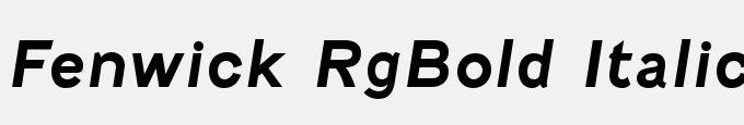 Fenwick Rg-Bold Italic