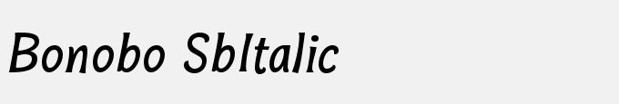 Bonobo Sb-Italic