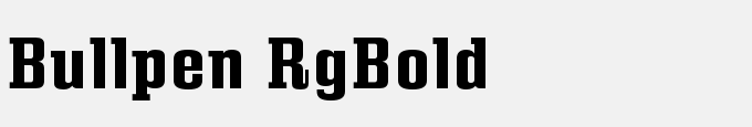 Bullpen Rg-Bold