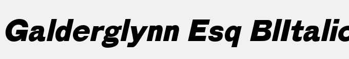 Galderglynn Esq.Bl-Italic