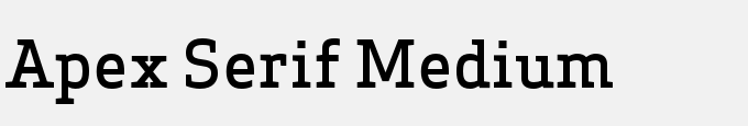 Apex Serif Medium