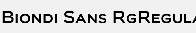 Biondi Sans Rg-Regular