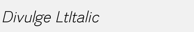 Divulge Lt-Italic