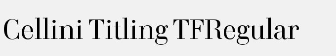 Cellini Titling TF-Regular