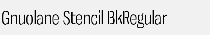Gnuolane Stencil Bk-Regular
