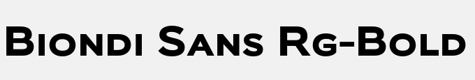 Biondi Sans Rg-Bold